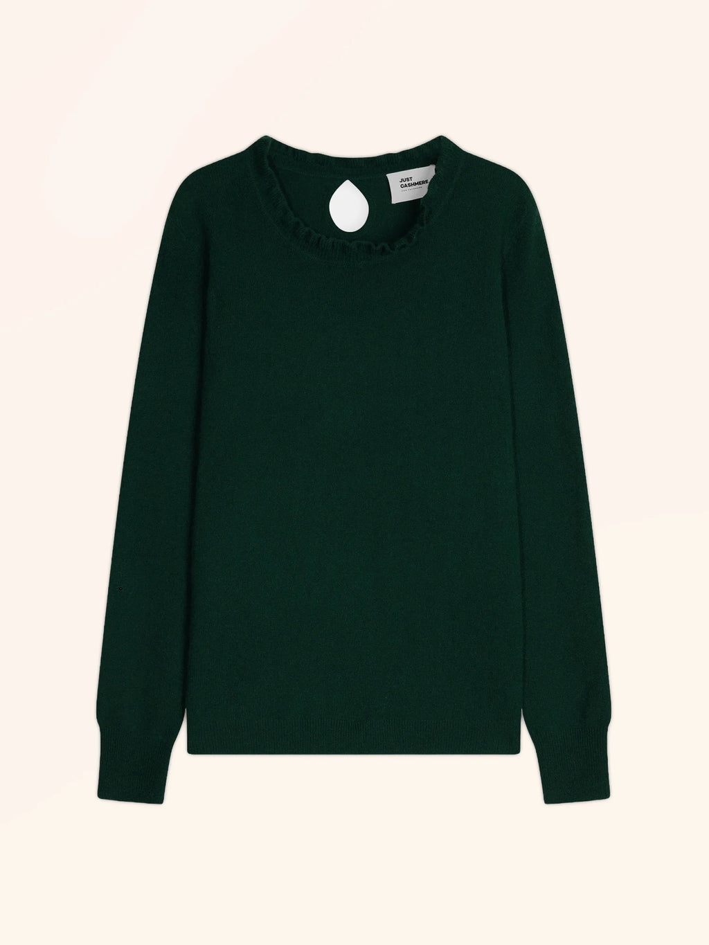 CHARLIE pullover stehkragen volant tropfen hinten zypresse