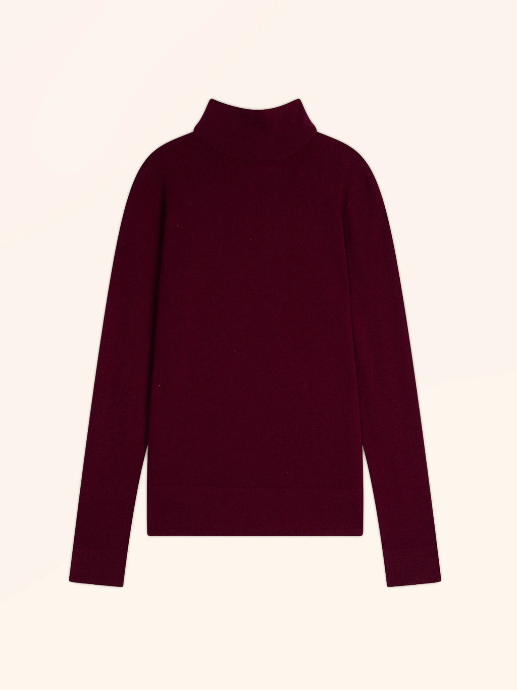 AMBRE pullover stehkragen bordeaux