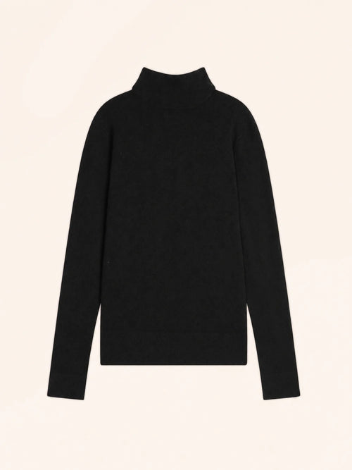 AMBRE pullover stehkragen schwarz