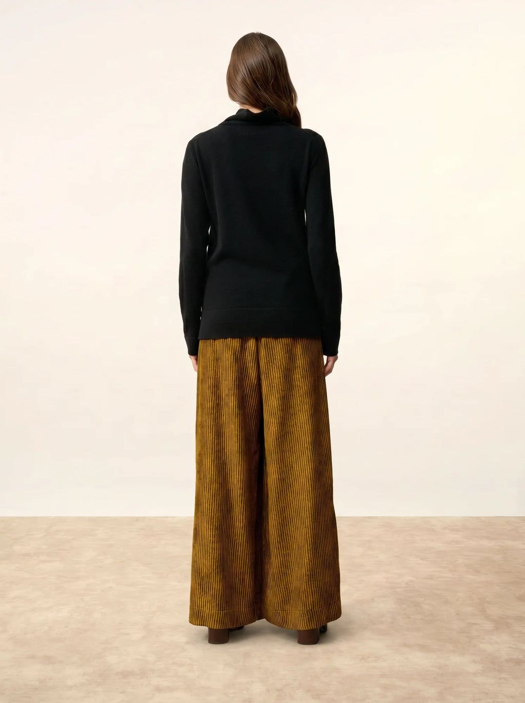 AMBRE pullover stehkragen schwarz