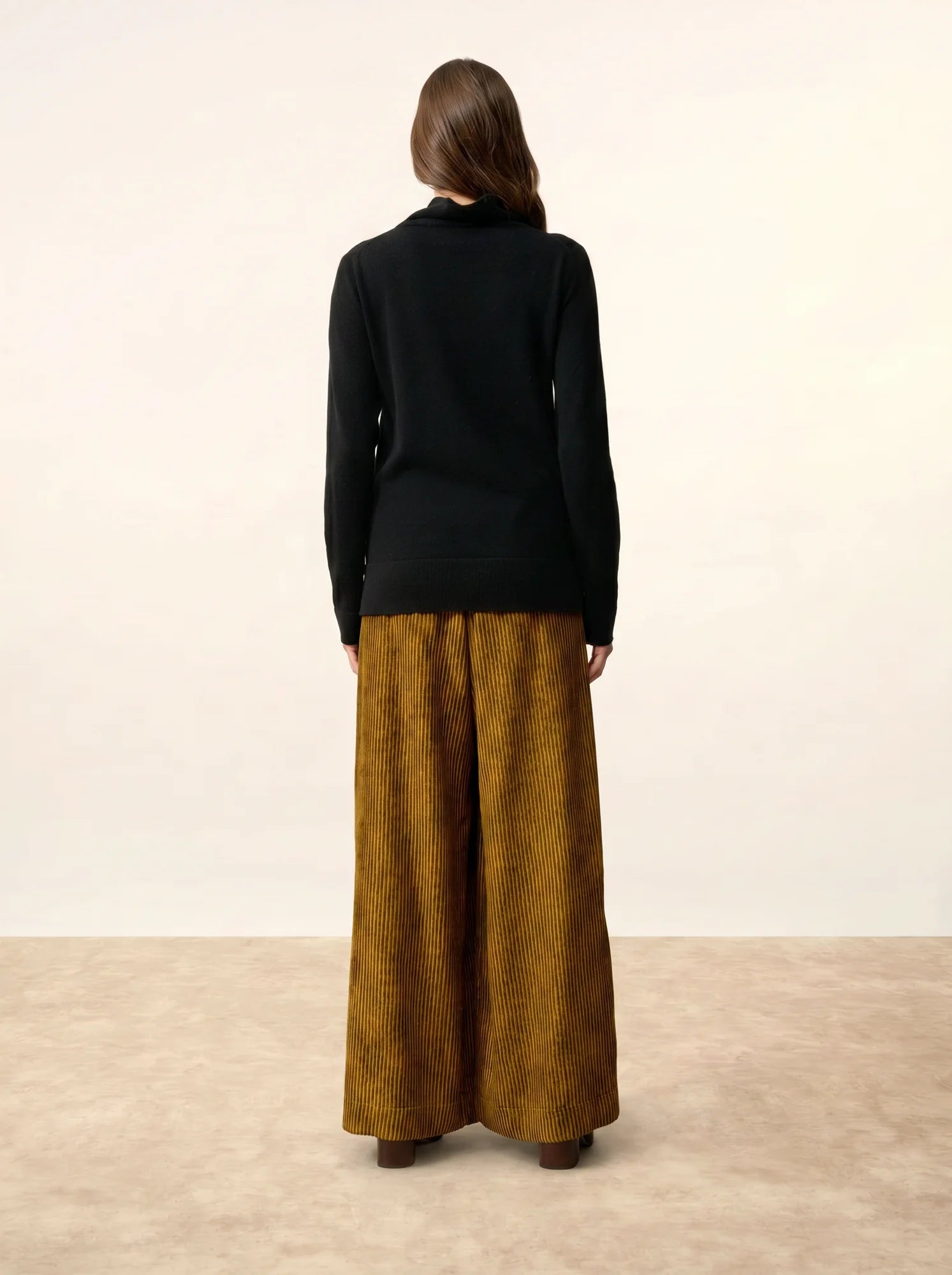 AMBRE pullover stehkragen schwarz