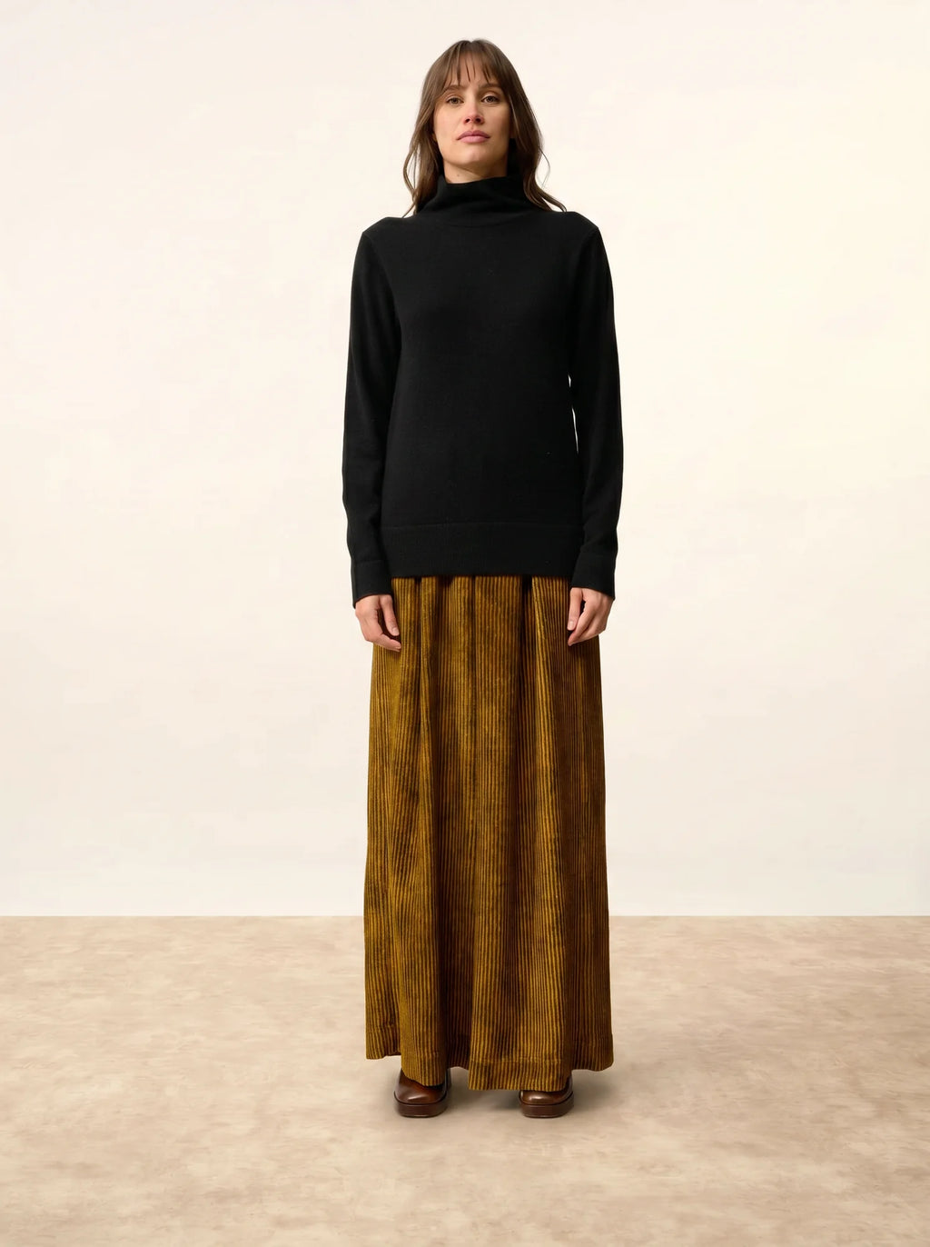AMBRE pullover stehkragen schwarz