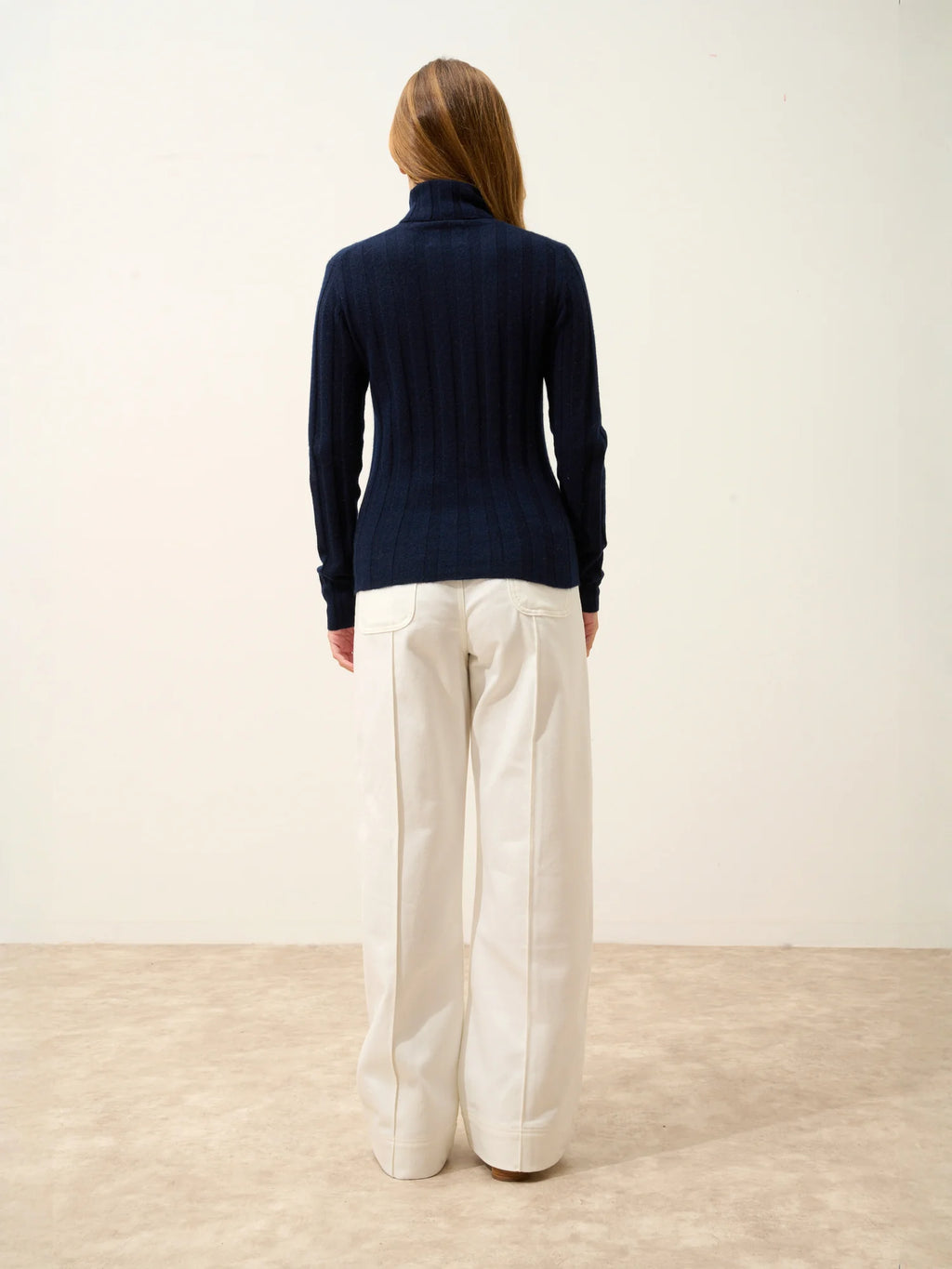 SERELITH pullover rollkragen marineblau