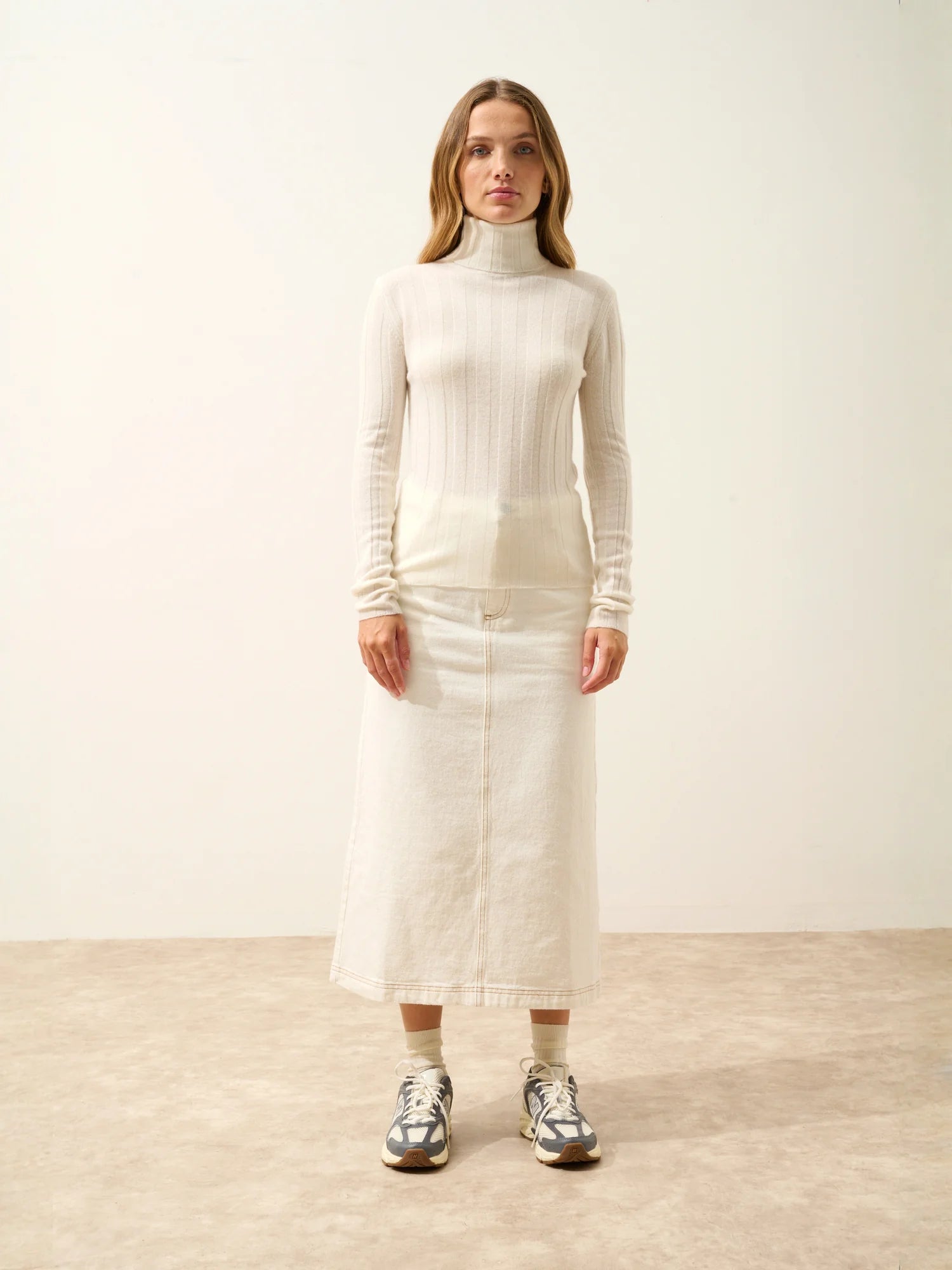 SERELITH pullover rollkragen elfenbein