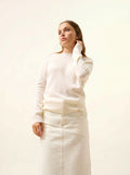 NORENA pullover rundhalsausschnitt schnee