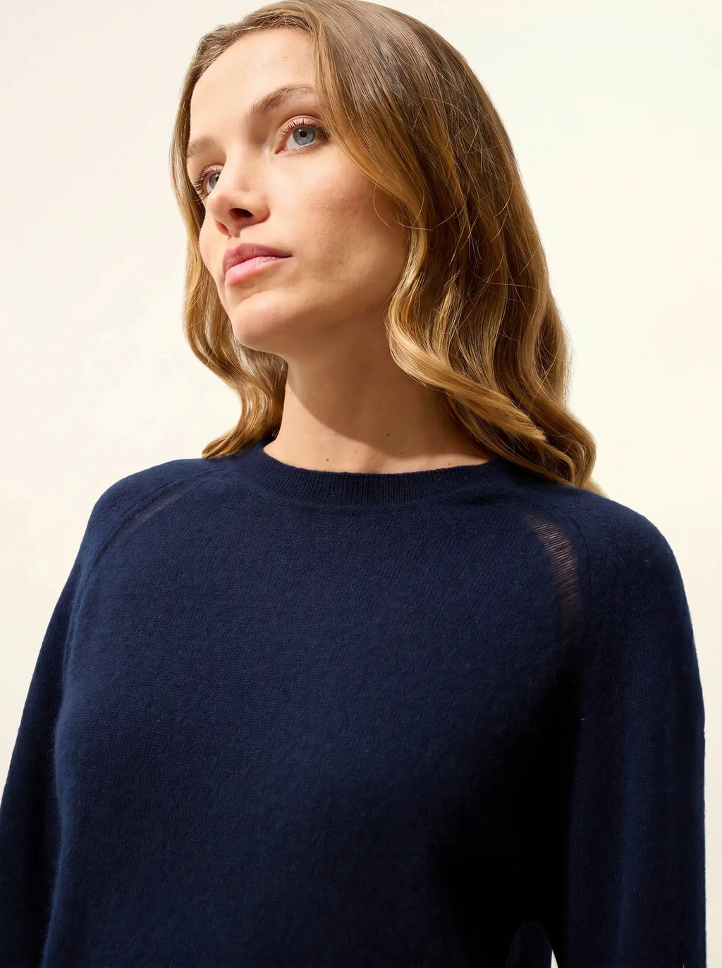 NORENA pullover rundhalsausschnitt marineblau
