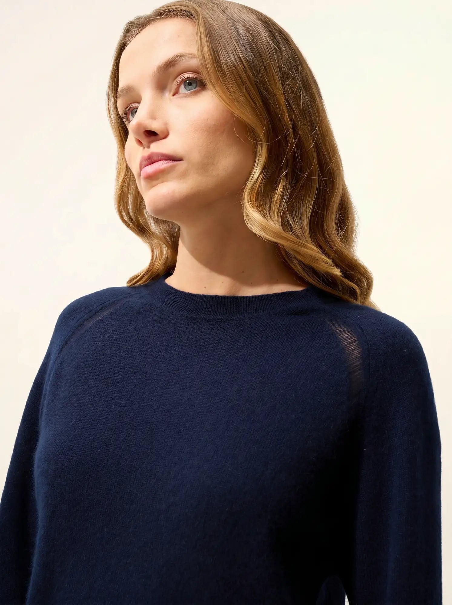 NORENA pullover rundhalsausschnitt marineblau