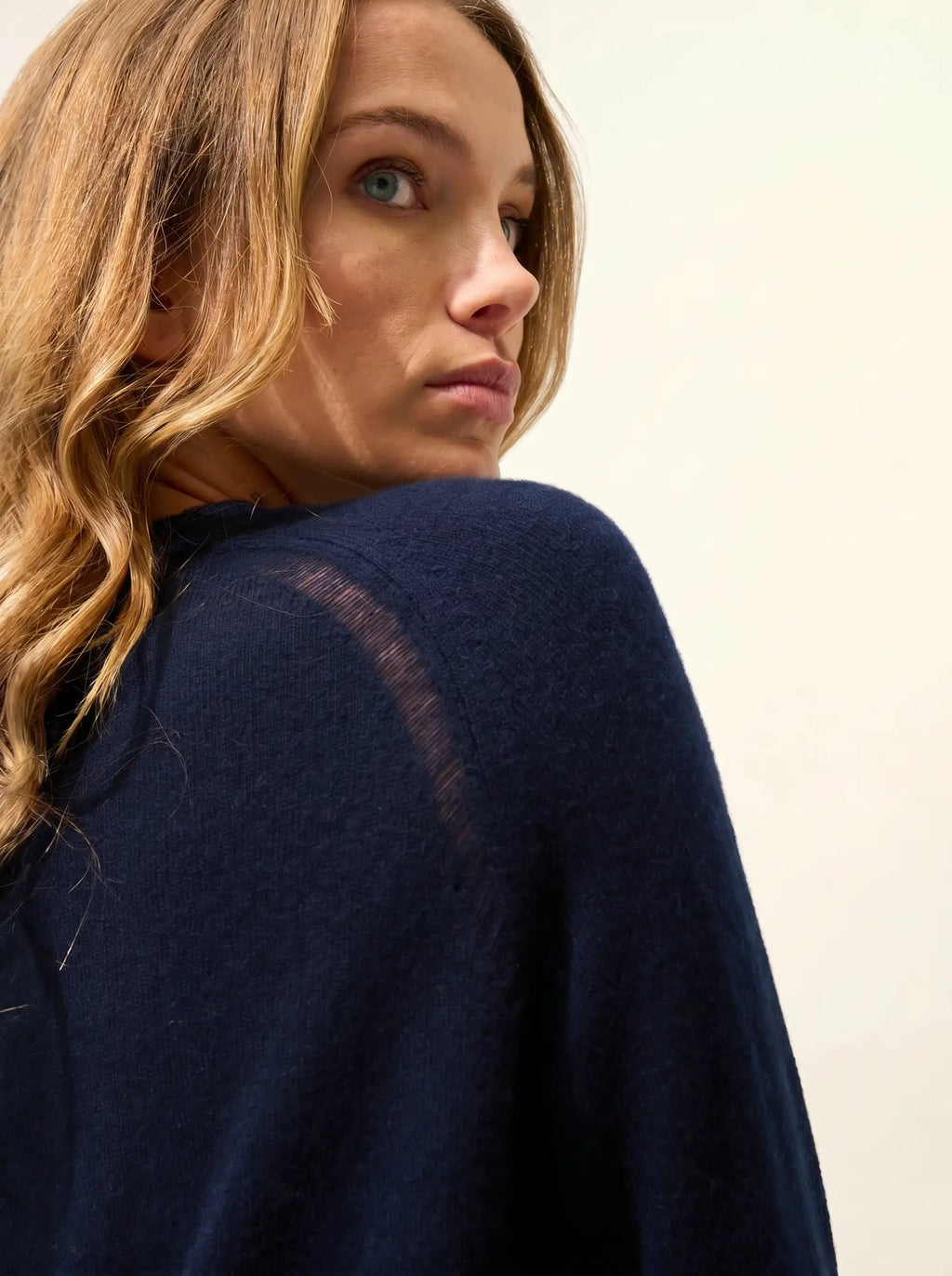 NORENA pullover rundhalsausschnitt marineblau