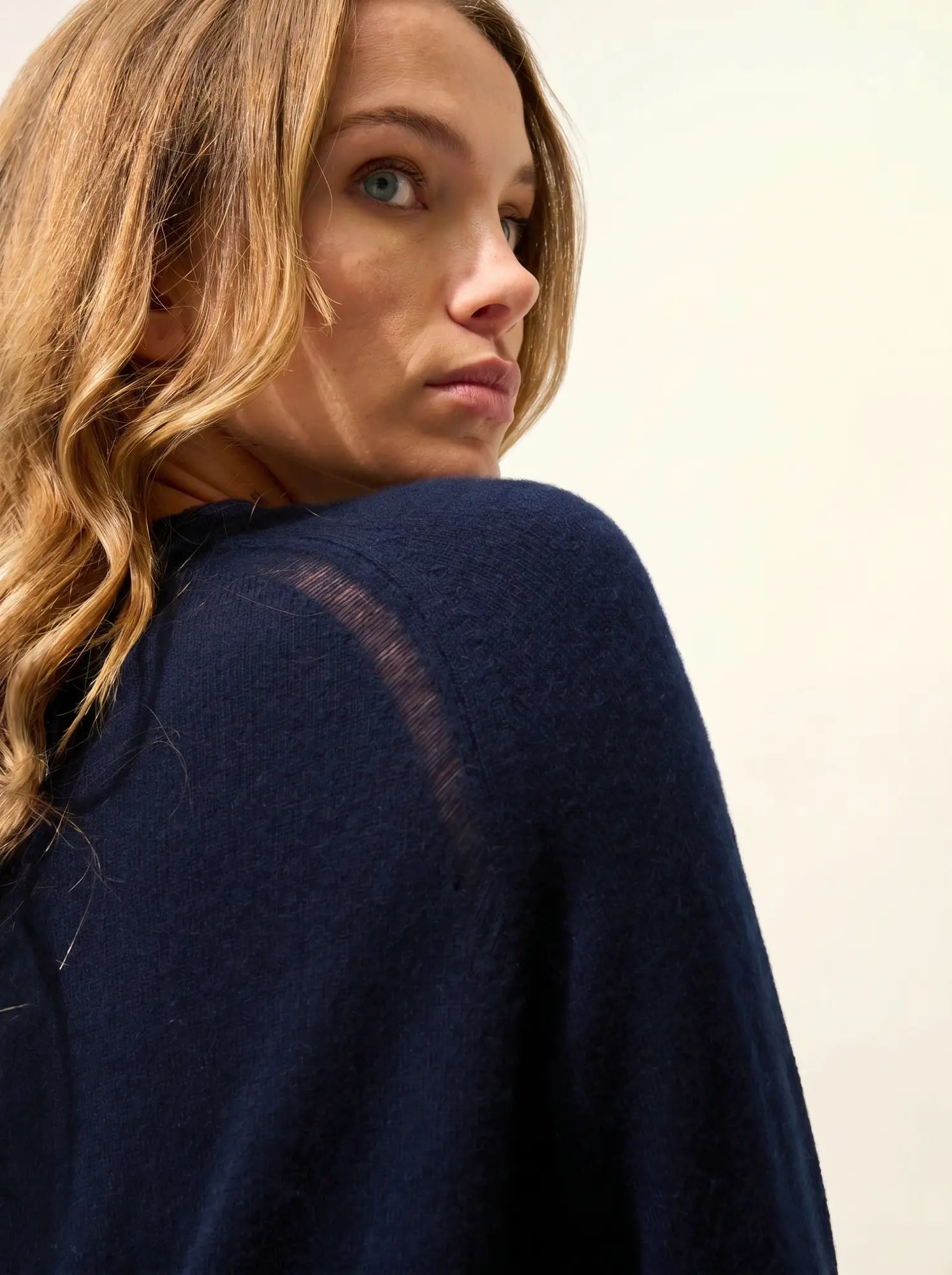 NORENA pullover rundhalsausschnitt marineblau