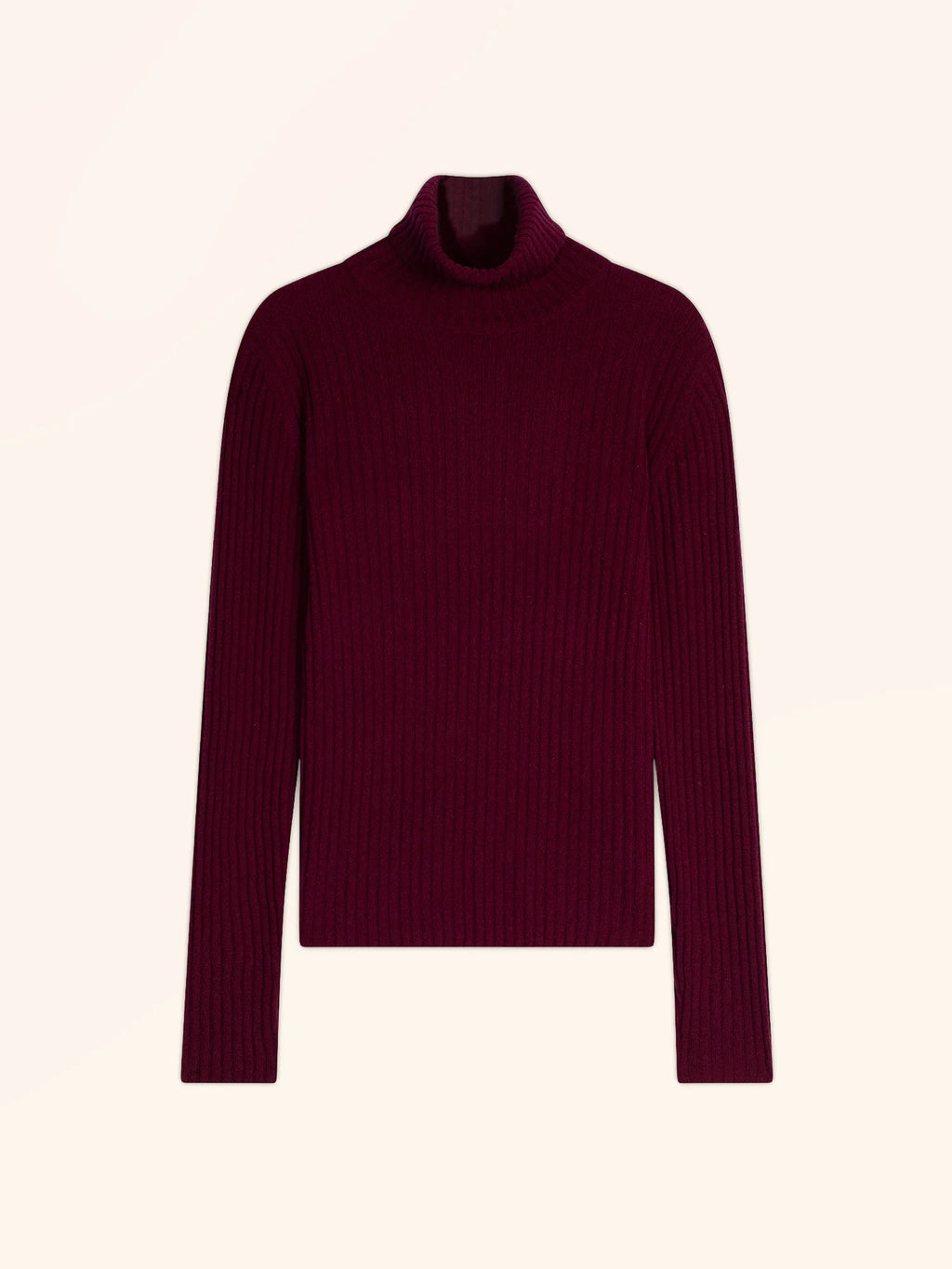 MIRAYA pullover rollkragen bordeaux