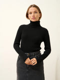 MIRAYA pullover rollkragen schwarz