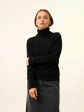 ESTELLE pullover rollkragen 4-fädig schwarz