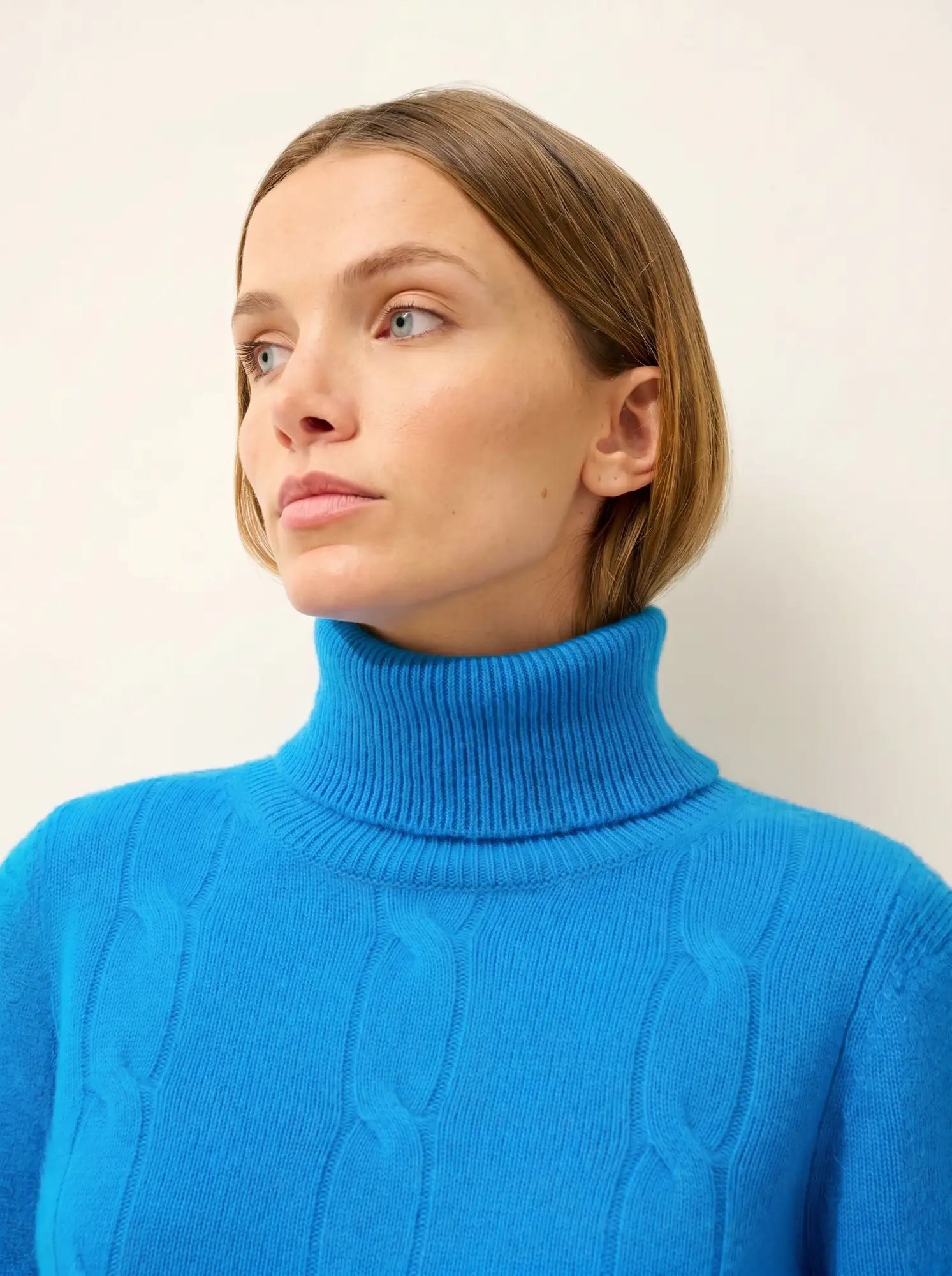 ESTELLE pullover rollkragen 4-fädig azur