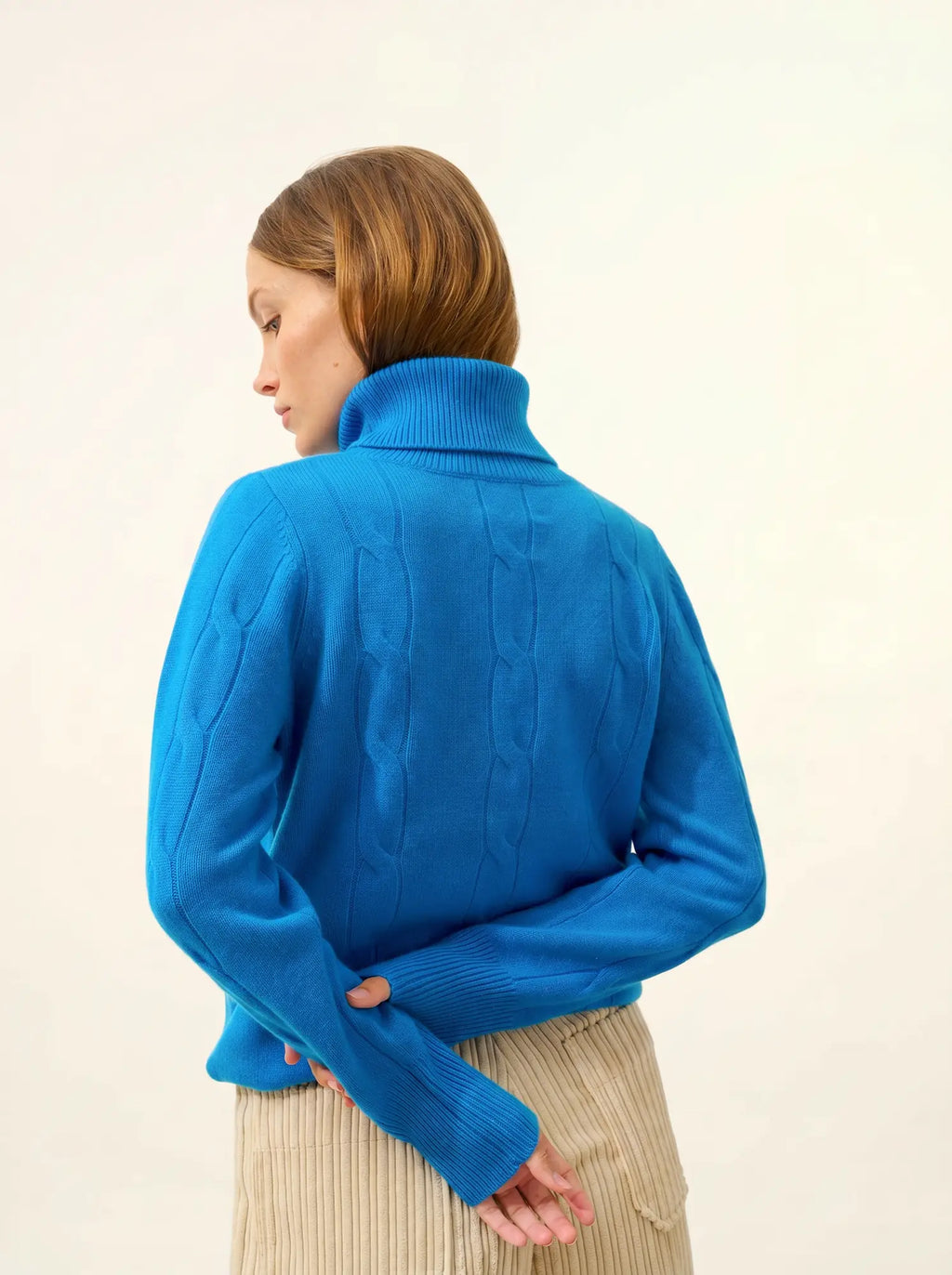 ESTELLE pullover rollkragen 4-fädig azur