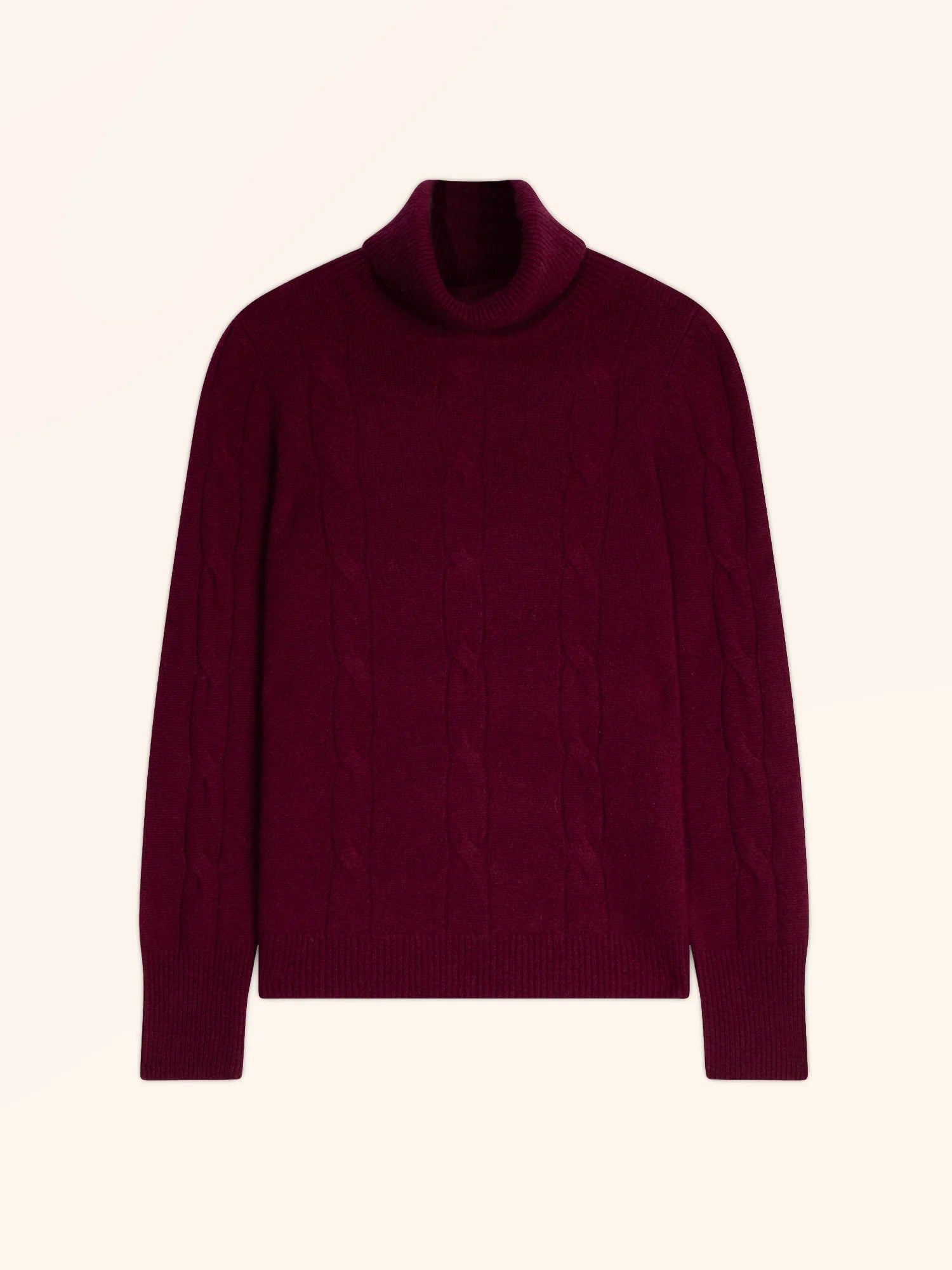 ESTELLE pullover rollkragen 4-fädig bordeaux