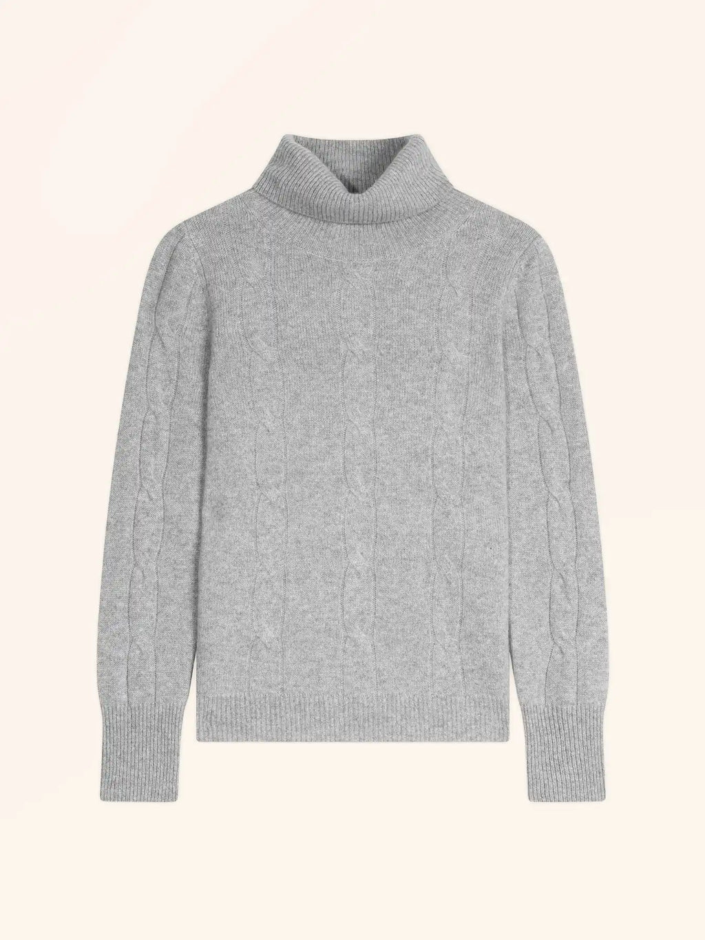 ESTELLE pullover rollkragen 4-fädig wolke meliert