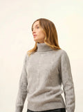 ESTELLE pullover rollkragen 4-fädig wolke meliert