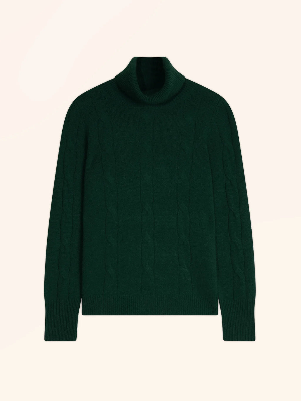 ESTELLE pullover rollkragen 4-fädig zypresse