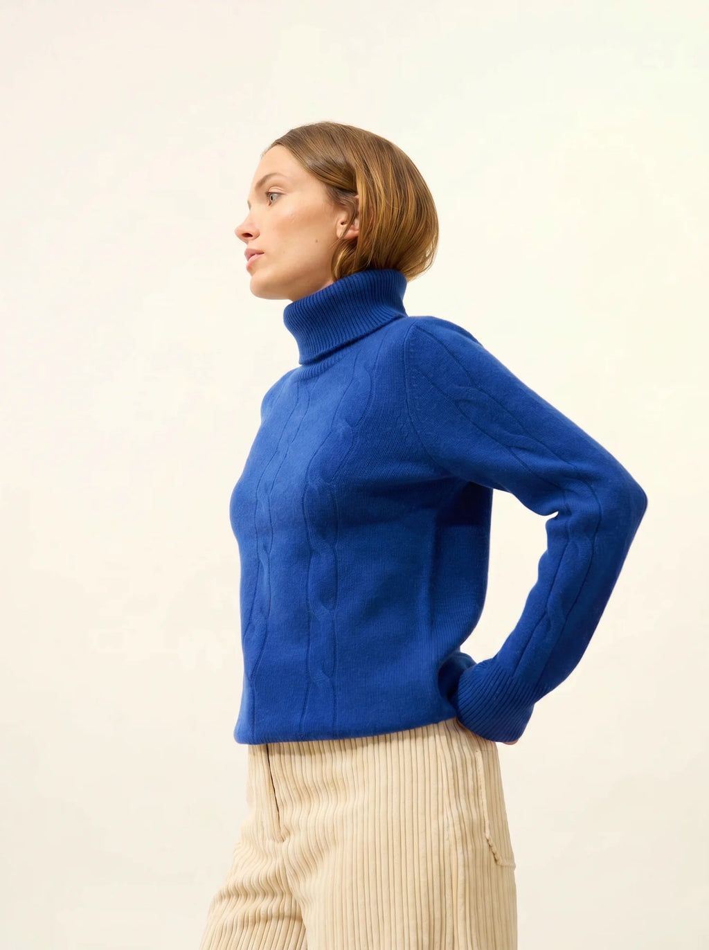 ESTELLE pullover rollkragen 4-fädig ultramarin