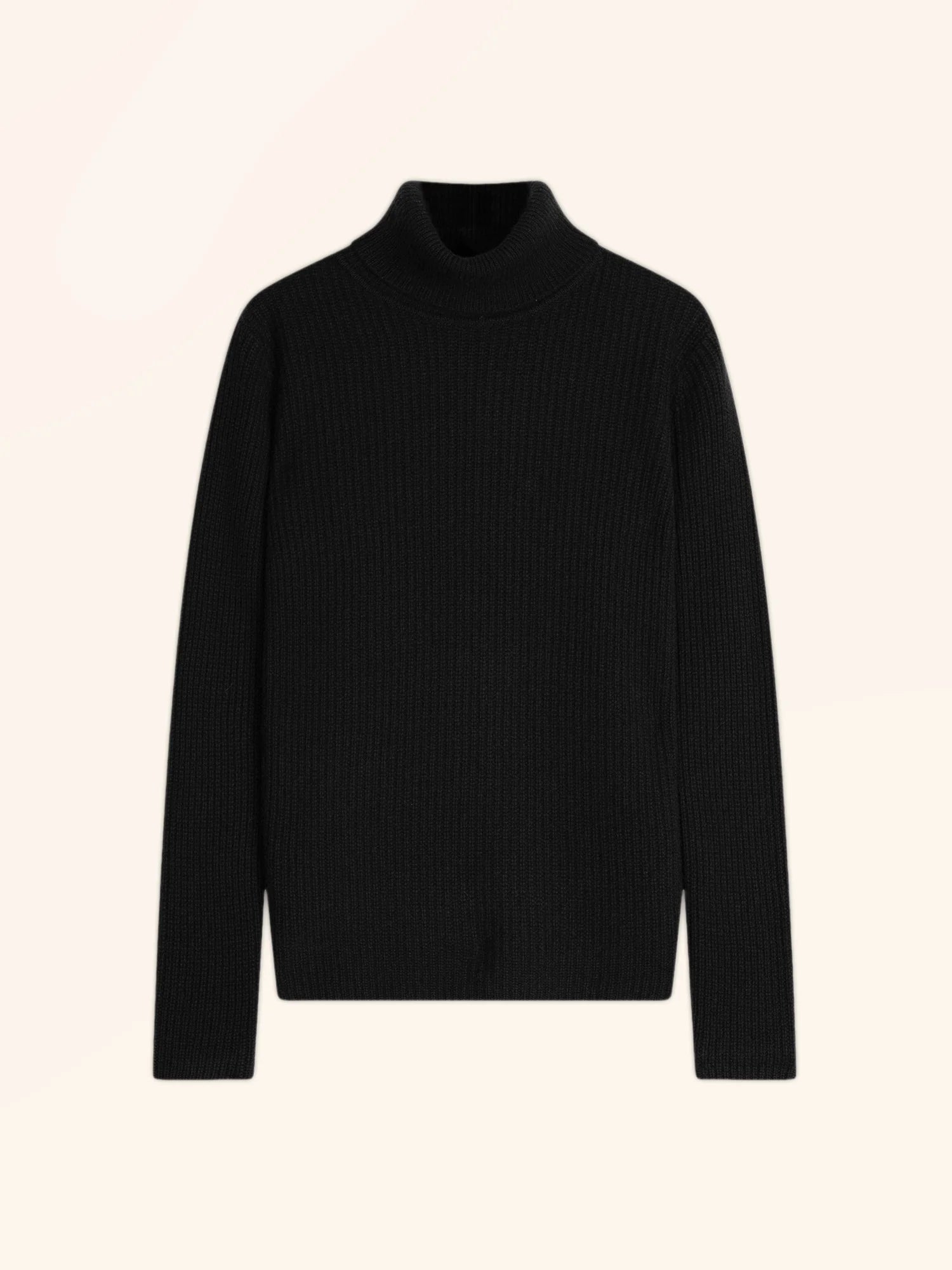 ISOLDE pullover rollkragen 4-fädig schwarz