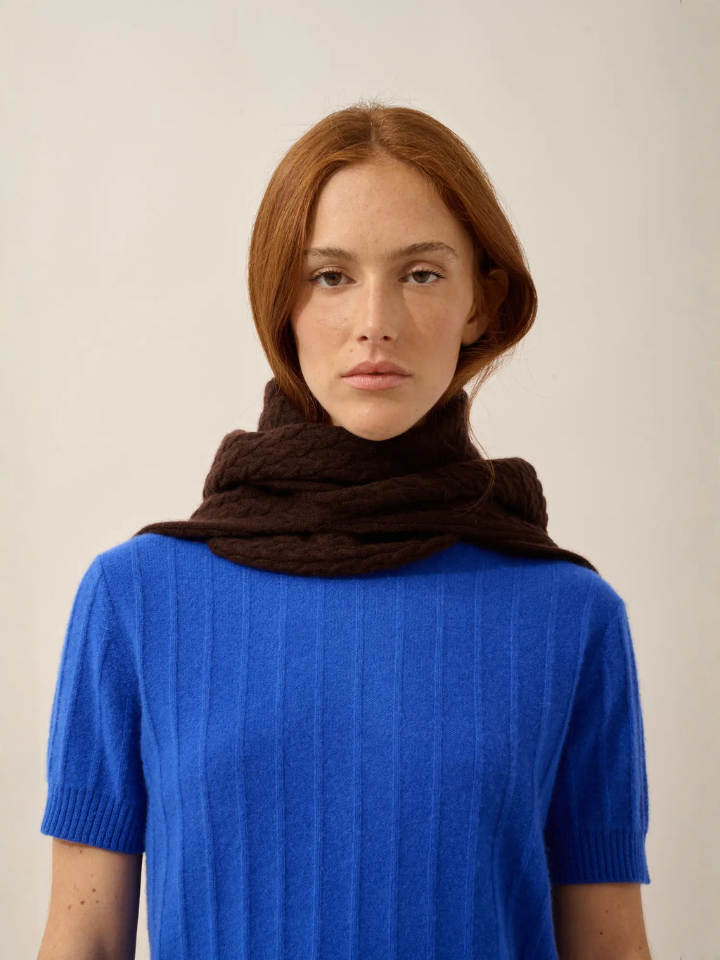 LOULIA t-shirt rundhalsausschnitt blau persan