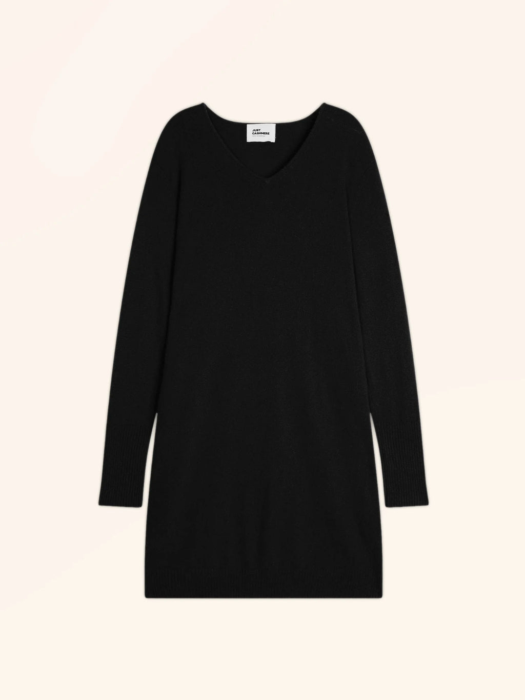 MILEYA kleid v-ausschnitt schwarz