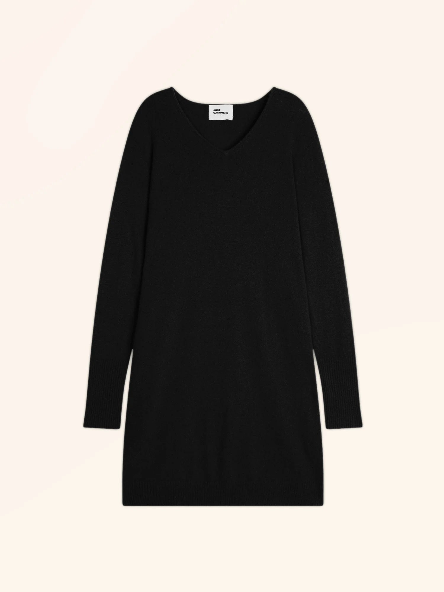 MILEYA kleid v-ausschnitt schwarz