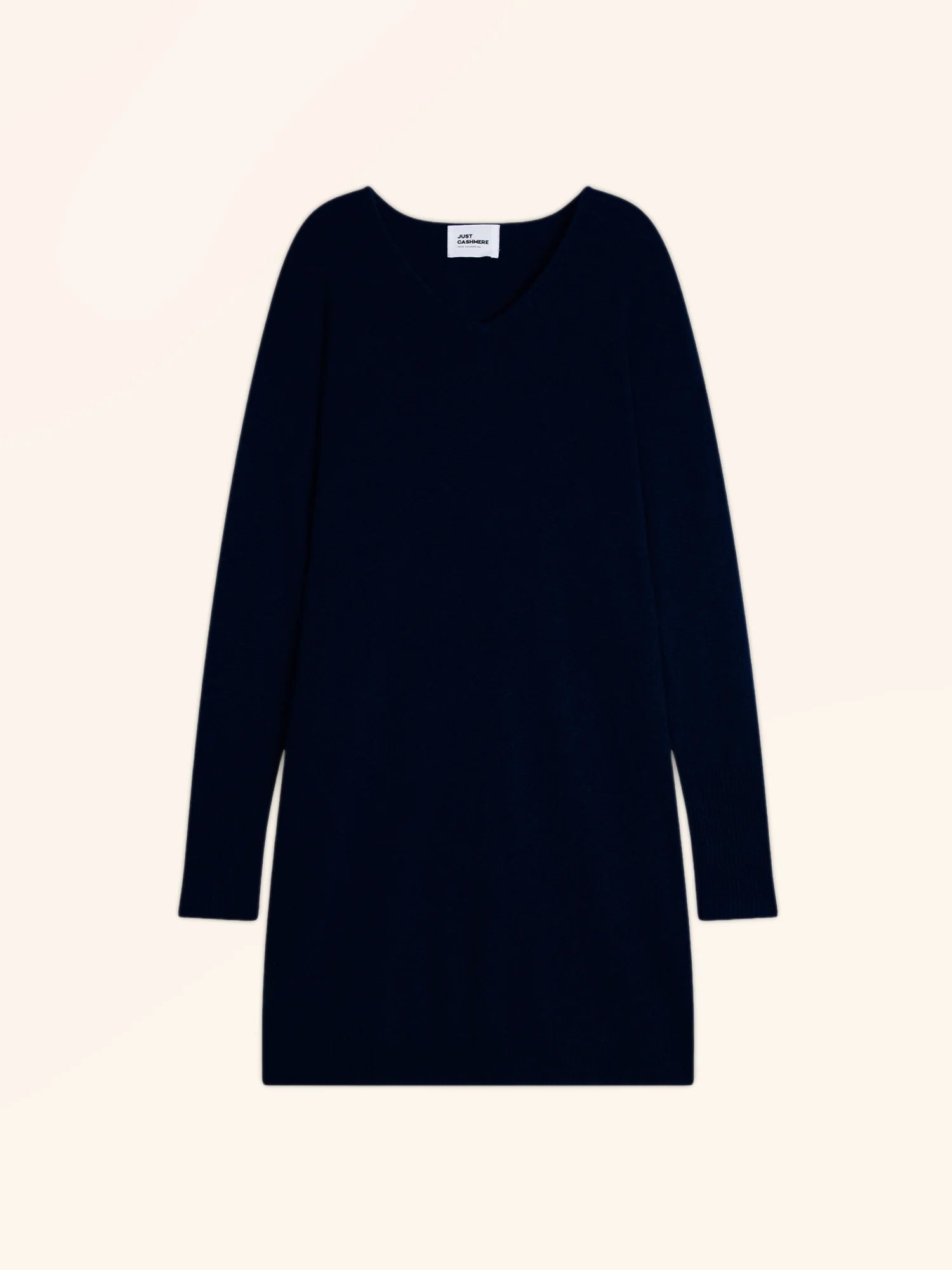 MILEYA kleid v-ausschnitt marineblau