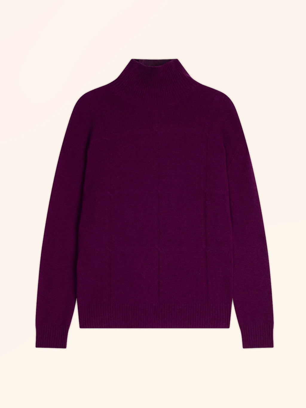 LORALIA pullover rollkragen pflaume