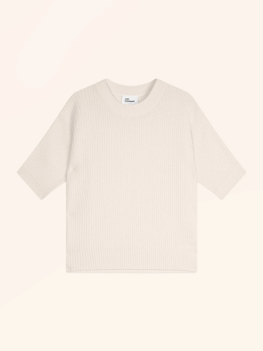 ÉRINA t-shirt u-boot-ausschnitt chauve souris 4-fädig elfenbein
