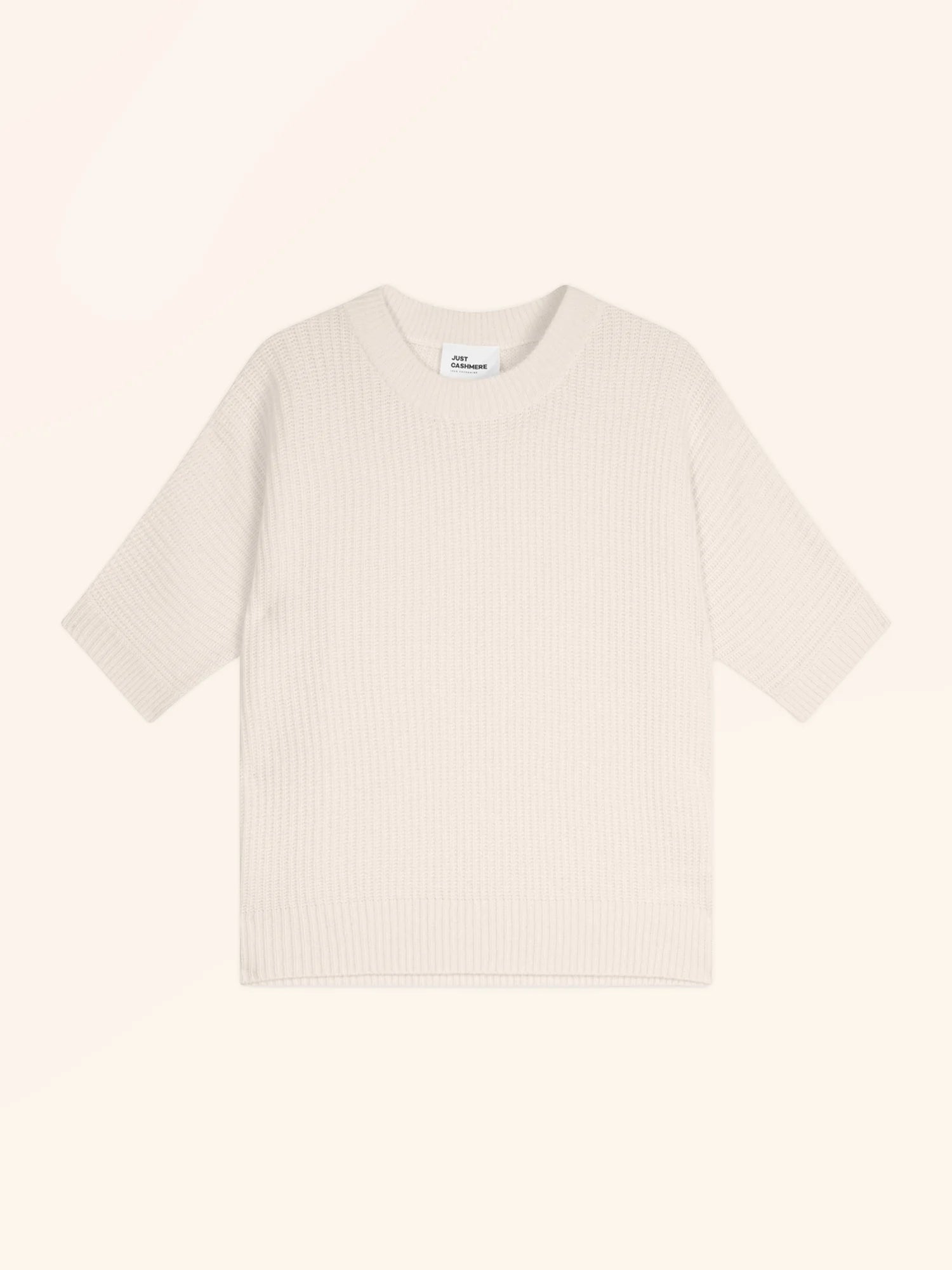 ÉRINA t-shirt u-boot-ausschnitt chauve souris 4-fädig elfenbein