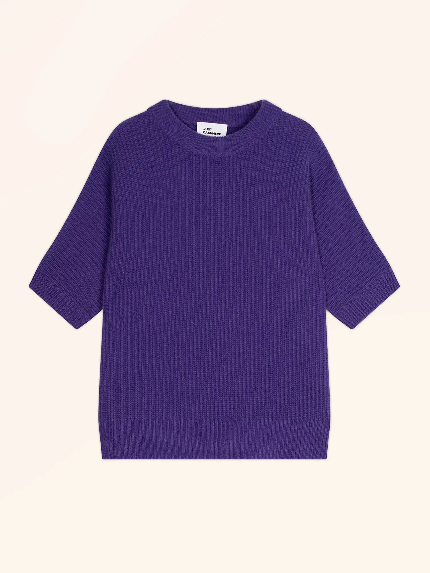 ÉRINA t-shirt u-boot-ausschnitt chauve souris 4-fädig améthyste