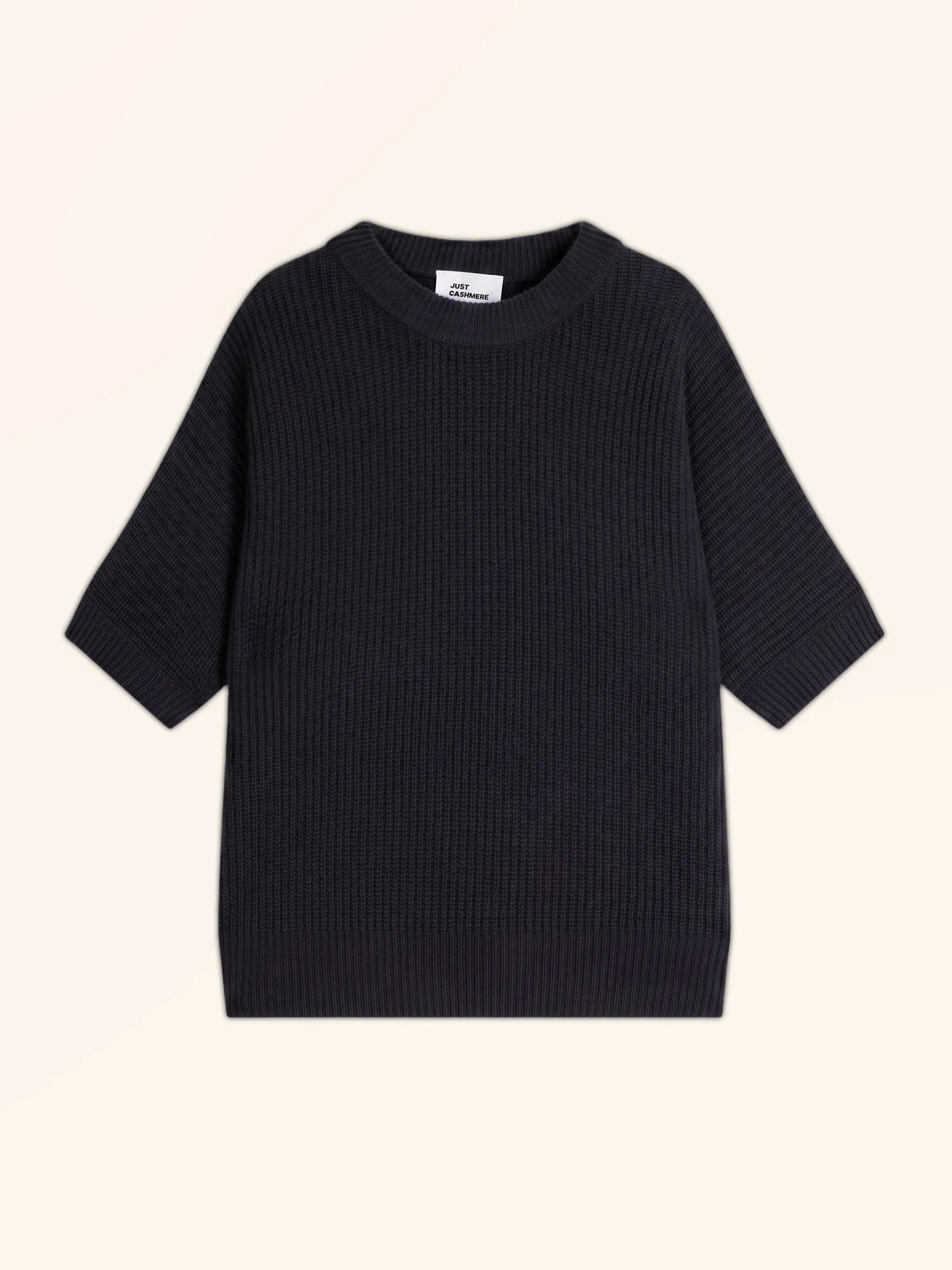 ÉRINA t-shirt u-boot-ausschnitt chauve souris 4-fädig schwarz