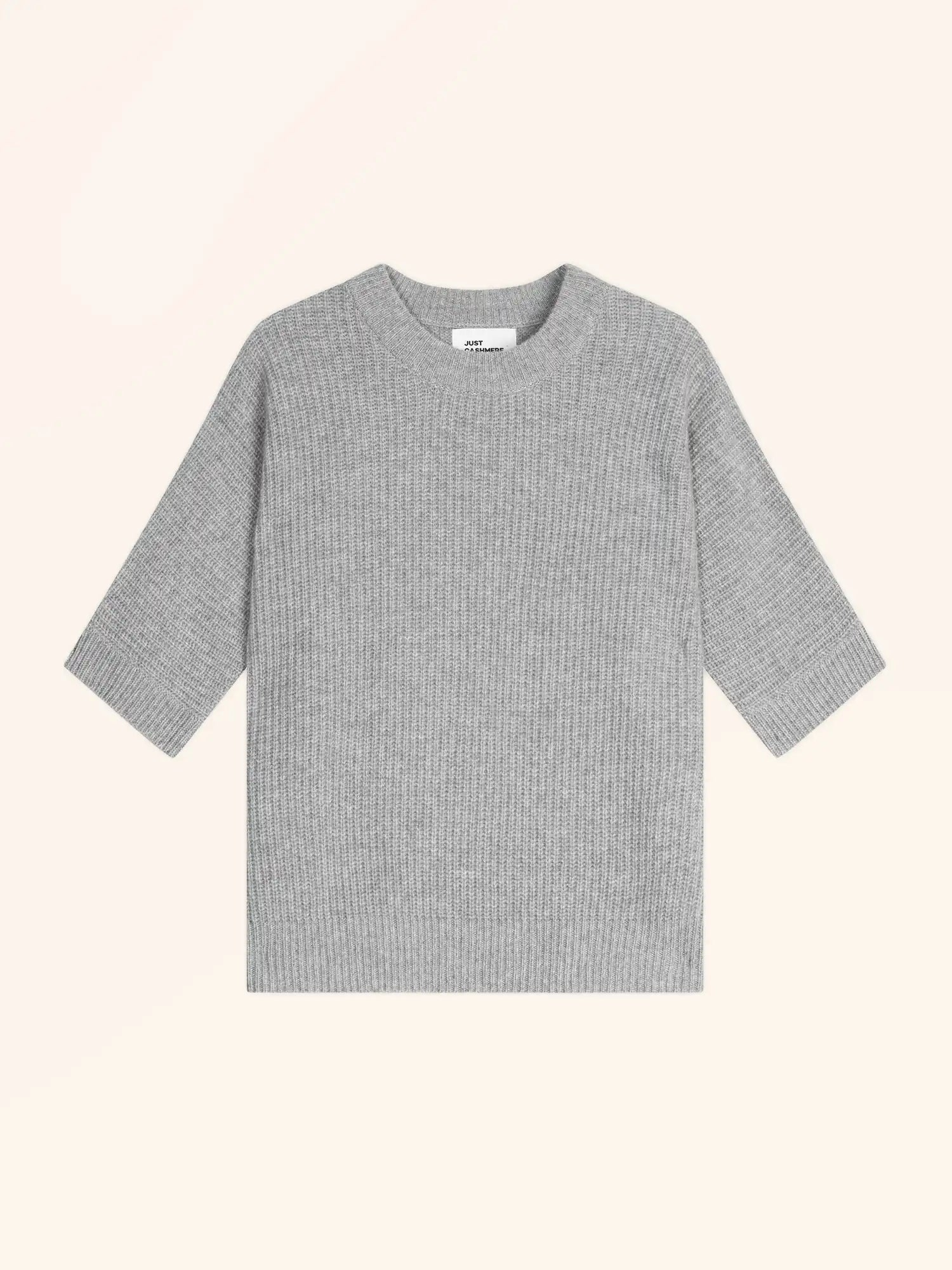 ÉRINA t-shirt u-boot-ausschnitt chauve souris 4-fädig wolke meliert