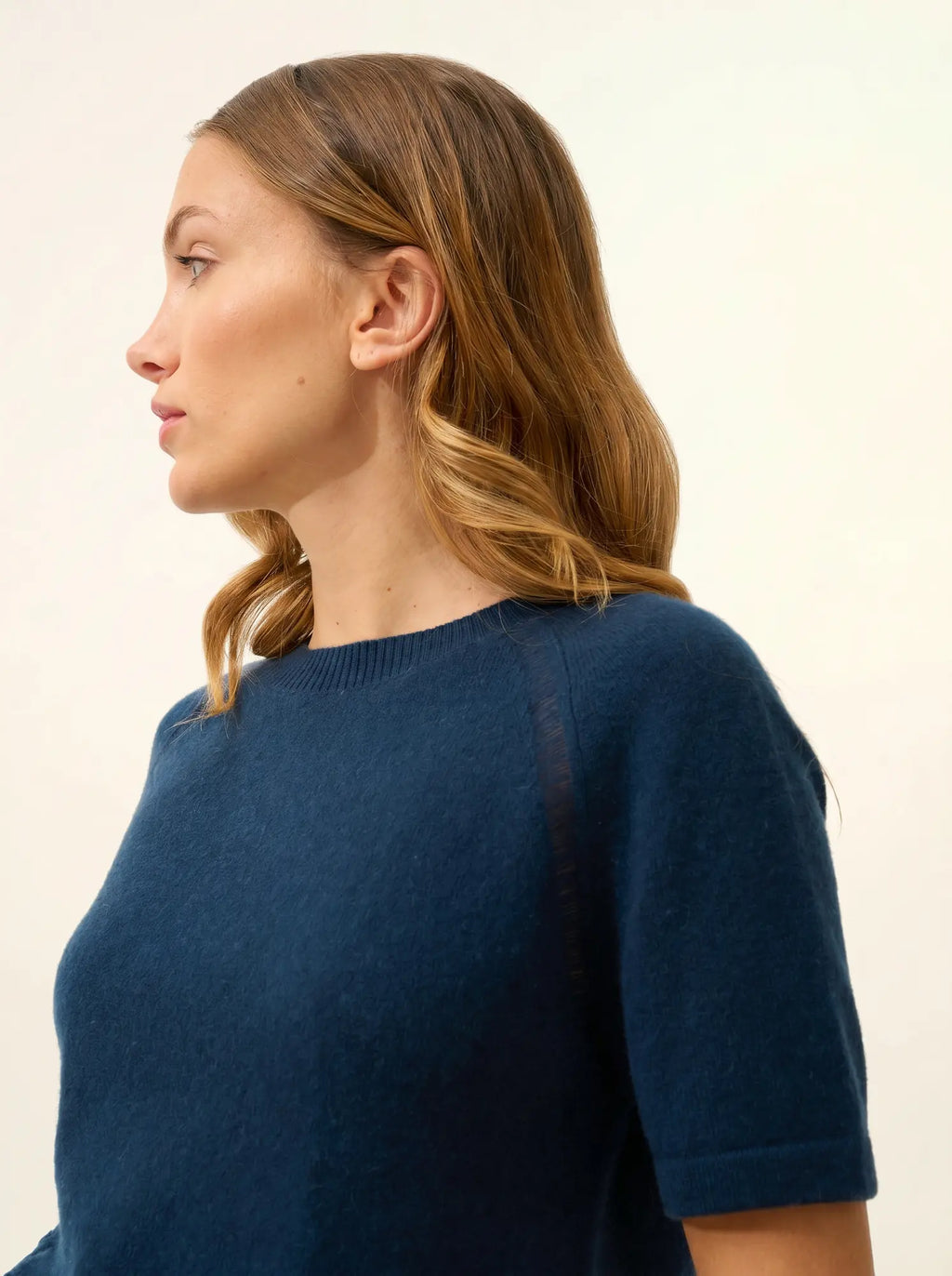 LAÏSA t-shirt rundhalsausschnitt blau petrol