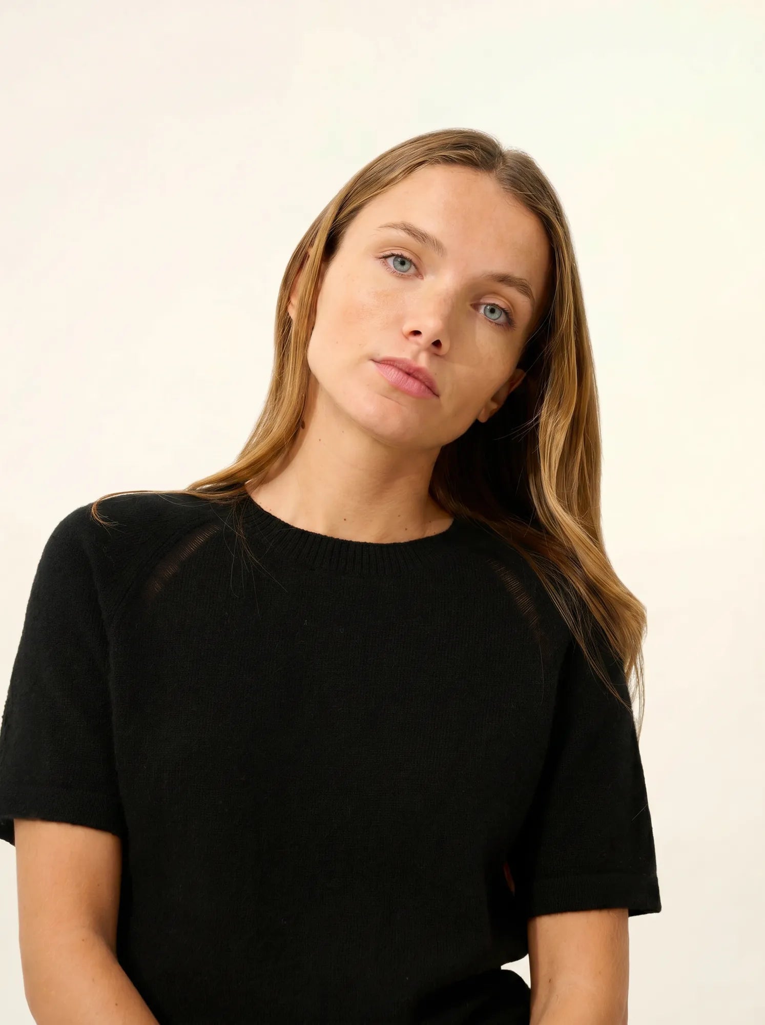 LAÏSA t-shirt rundhalsausschnitt schwarz