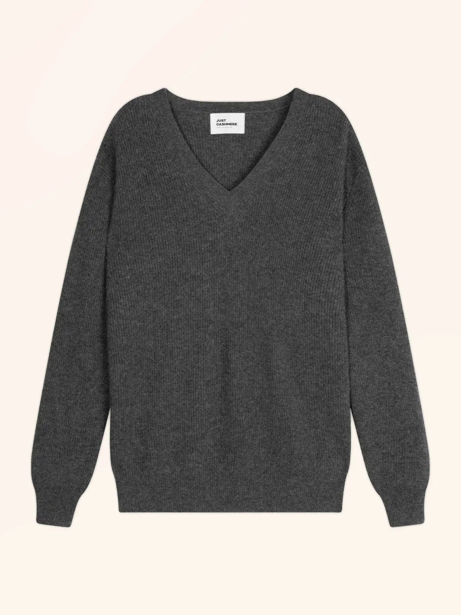 ALENIA pullover v-ausschnitt anthrazit meliert