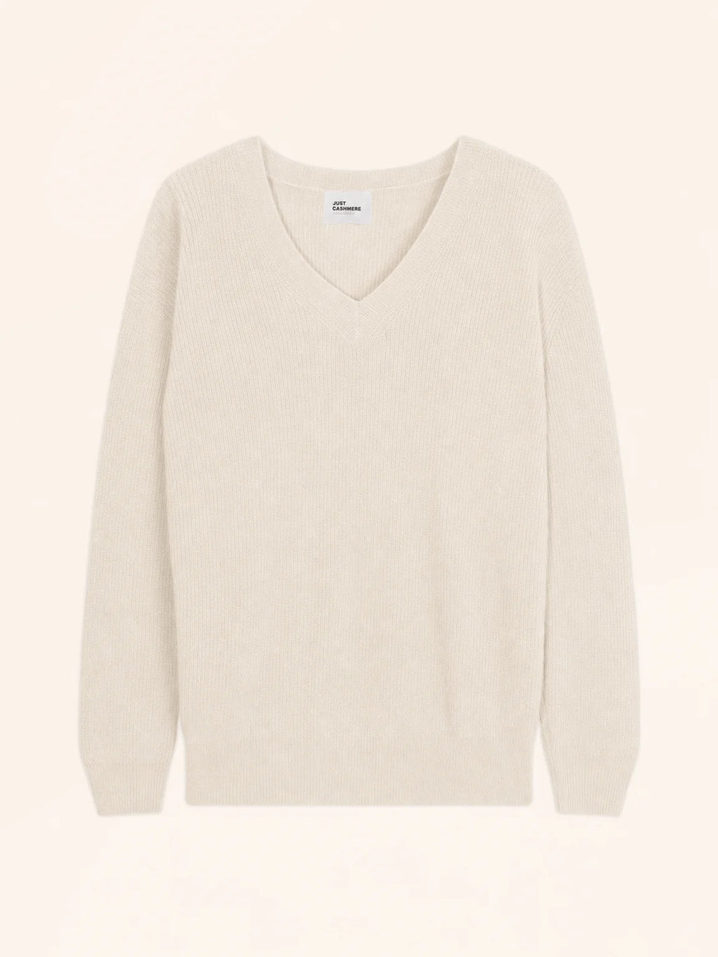 ALENIA pullover v-ausschnitt elfenbein