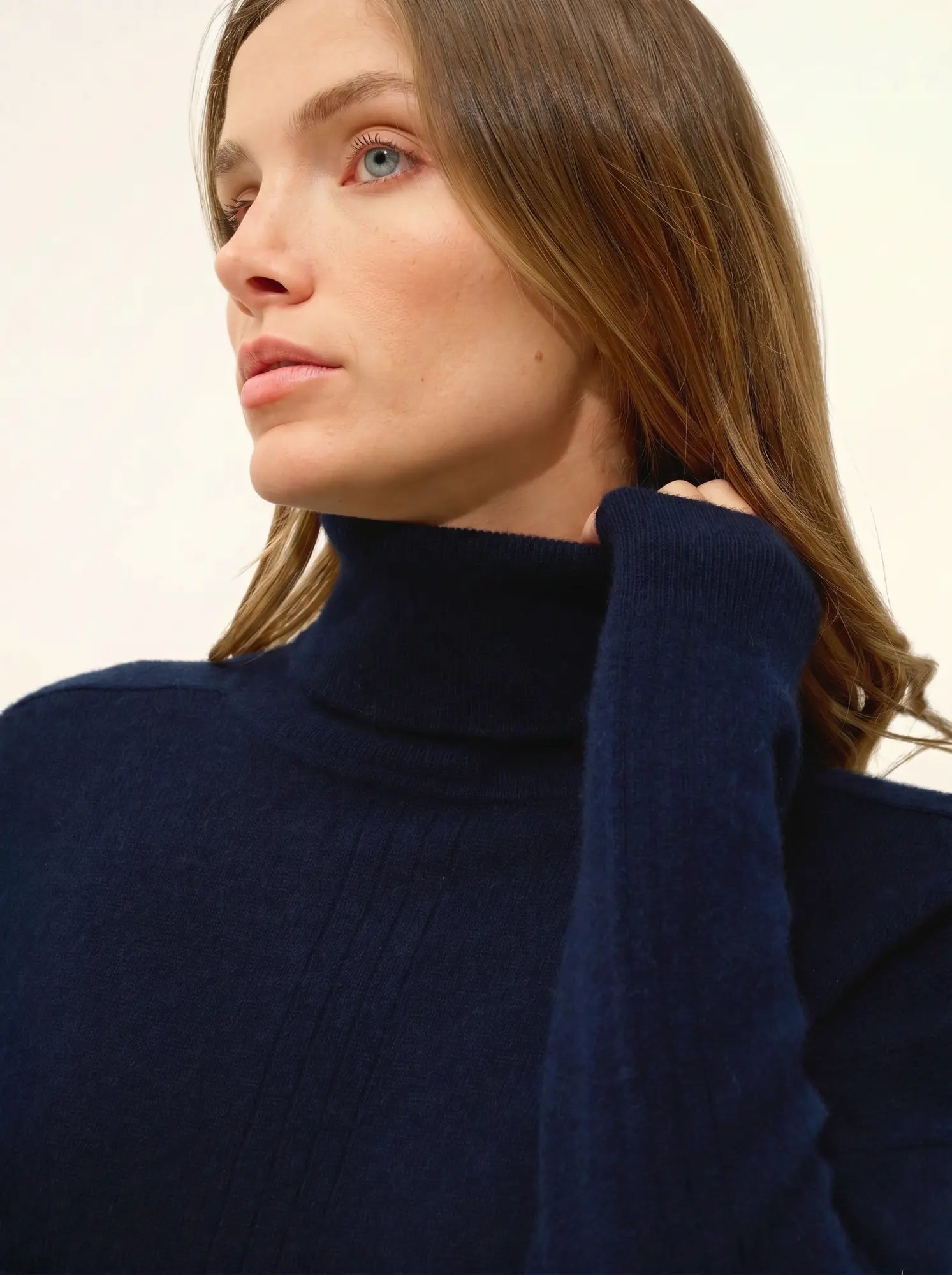 ORIANNE pullover rollkragen marineblau