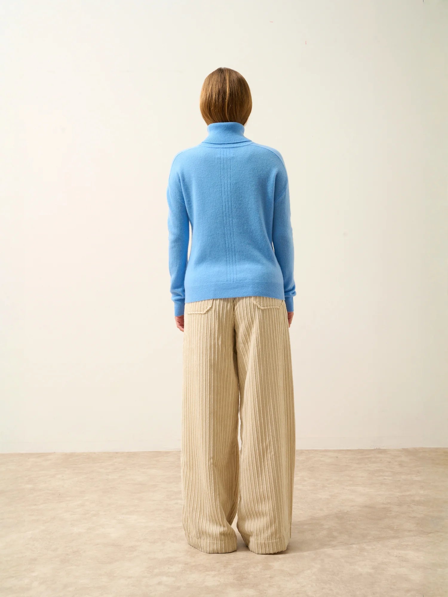 ORIANNE pullover rollkragen blau bébé
