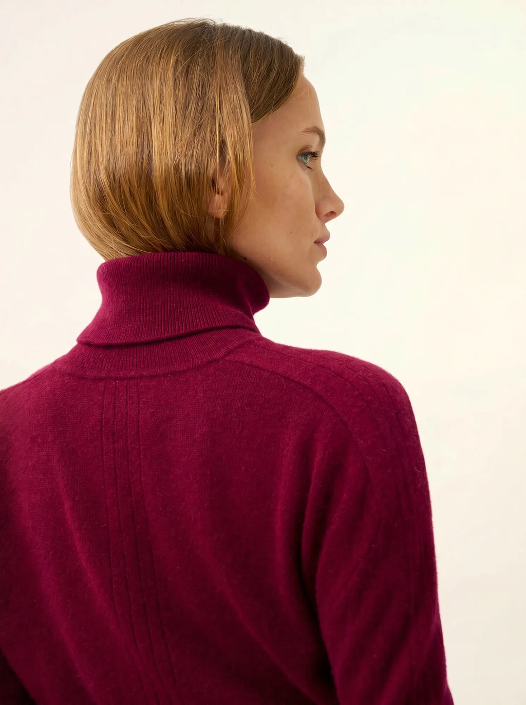 ORIANNE pullover rollkragen bordeaux