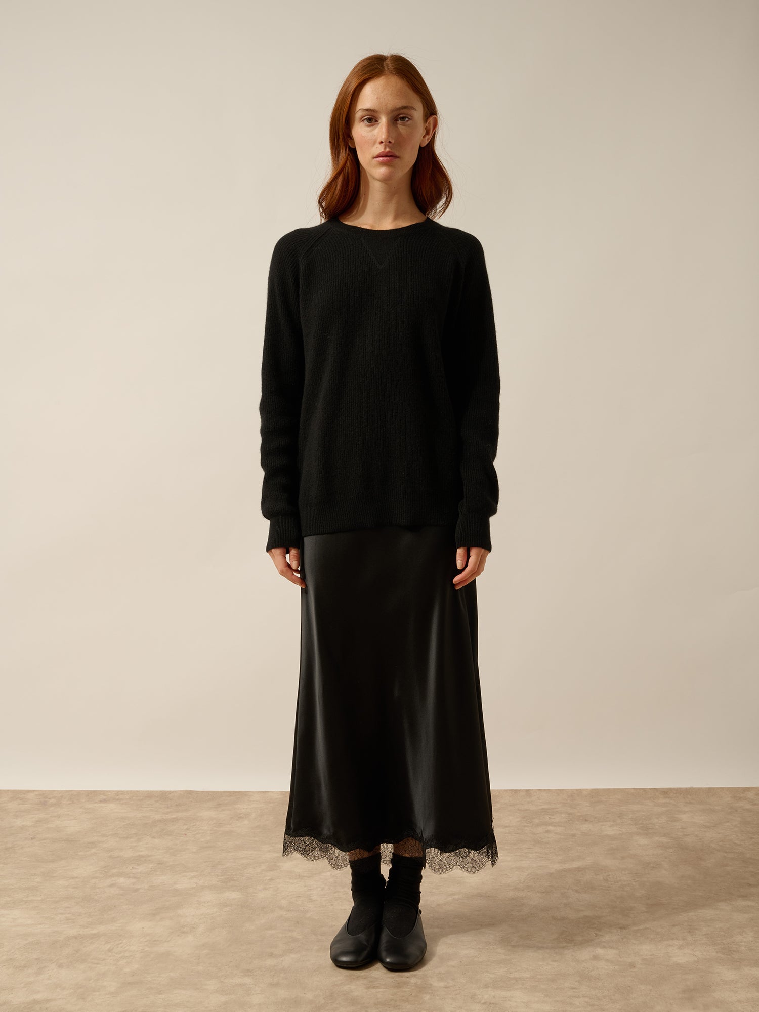 ISADORA pull col rond noir