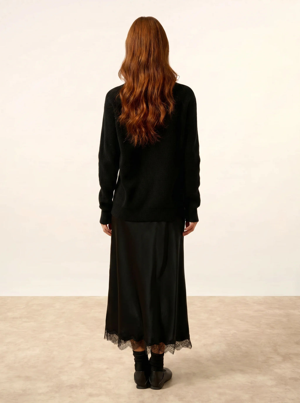 ISADORA pullover rundhalsausschnitt schwarz