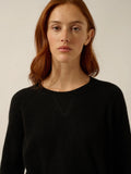 ISADORA pullover rundhalsausschnitt schwarz