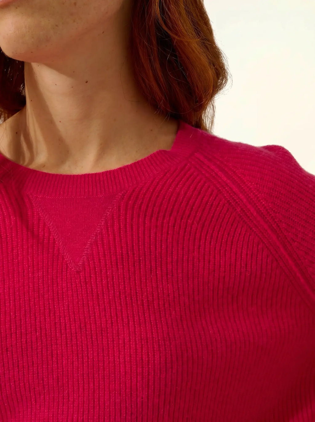 ISADORA pullover rundhalsausschnitt fuchsia