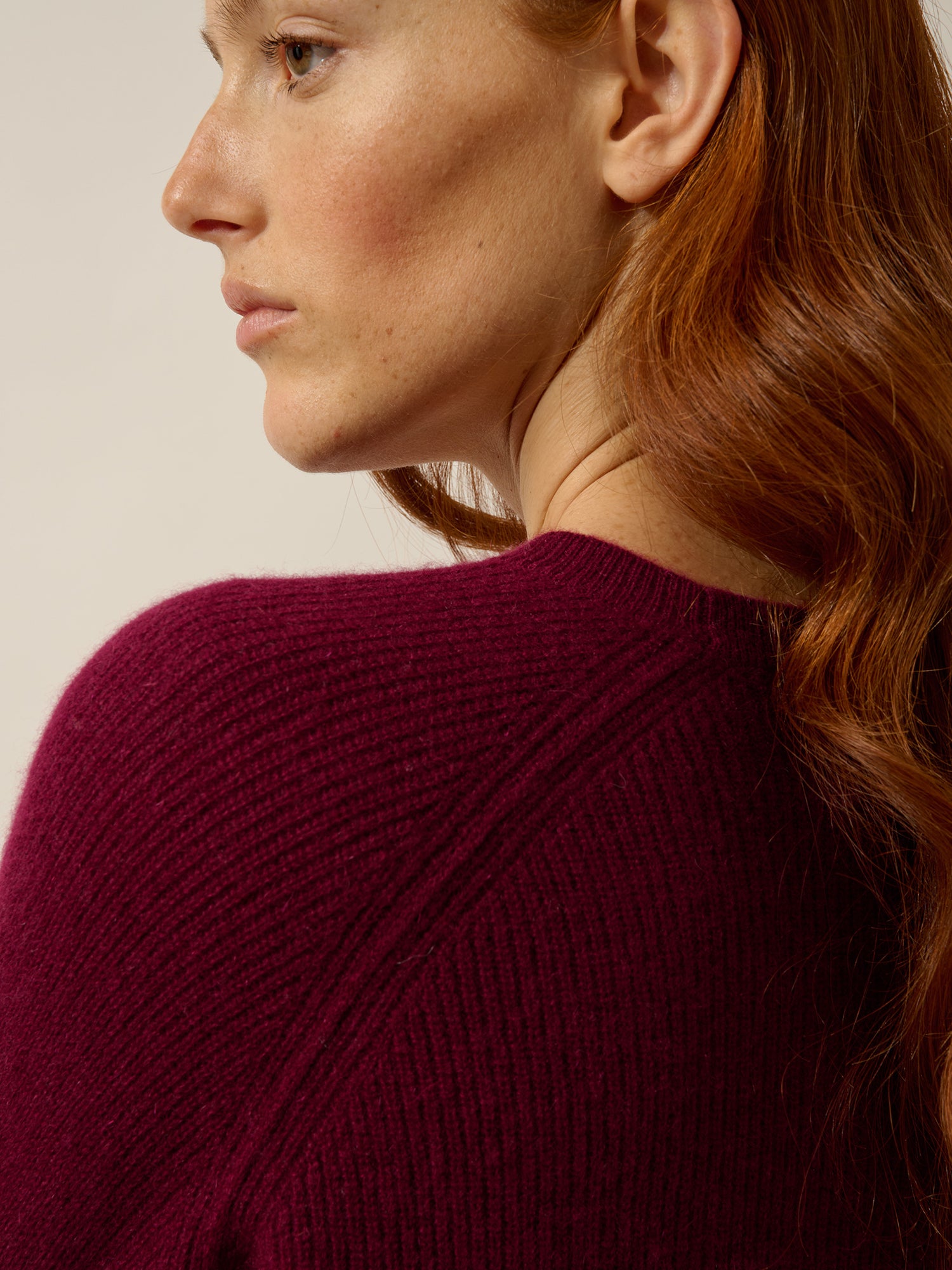 ISADORA pull col rond bordeaux