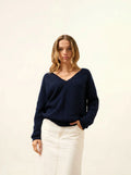 ARISTA pullover v-ausschnitt marineblau