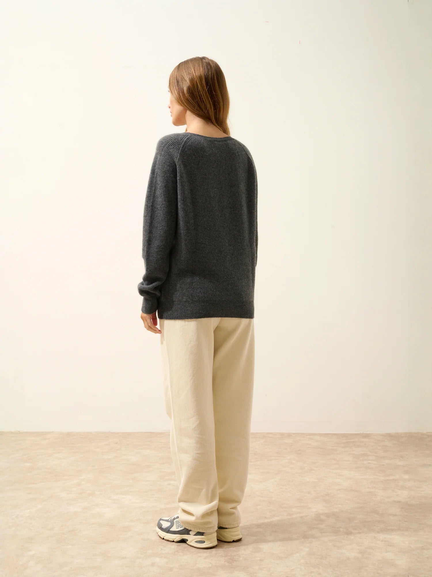 ARISTA pullover v-ausschnitt anthrazit meliert