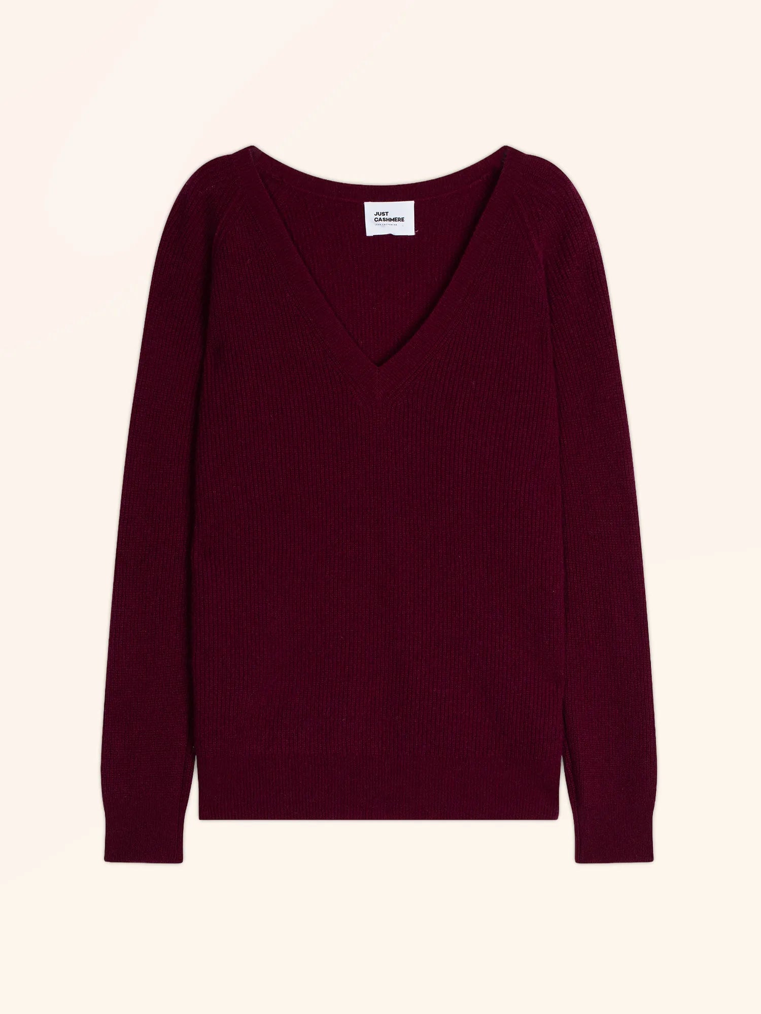 ARISTA pullover v-ausschnitt bordeaux