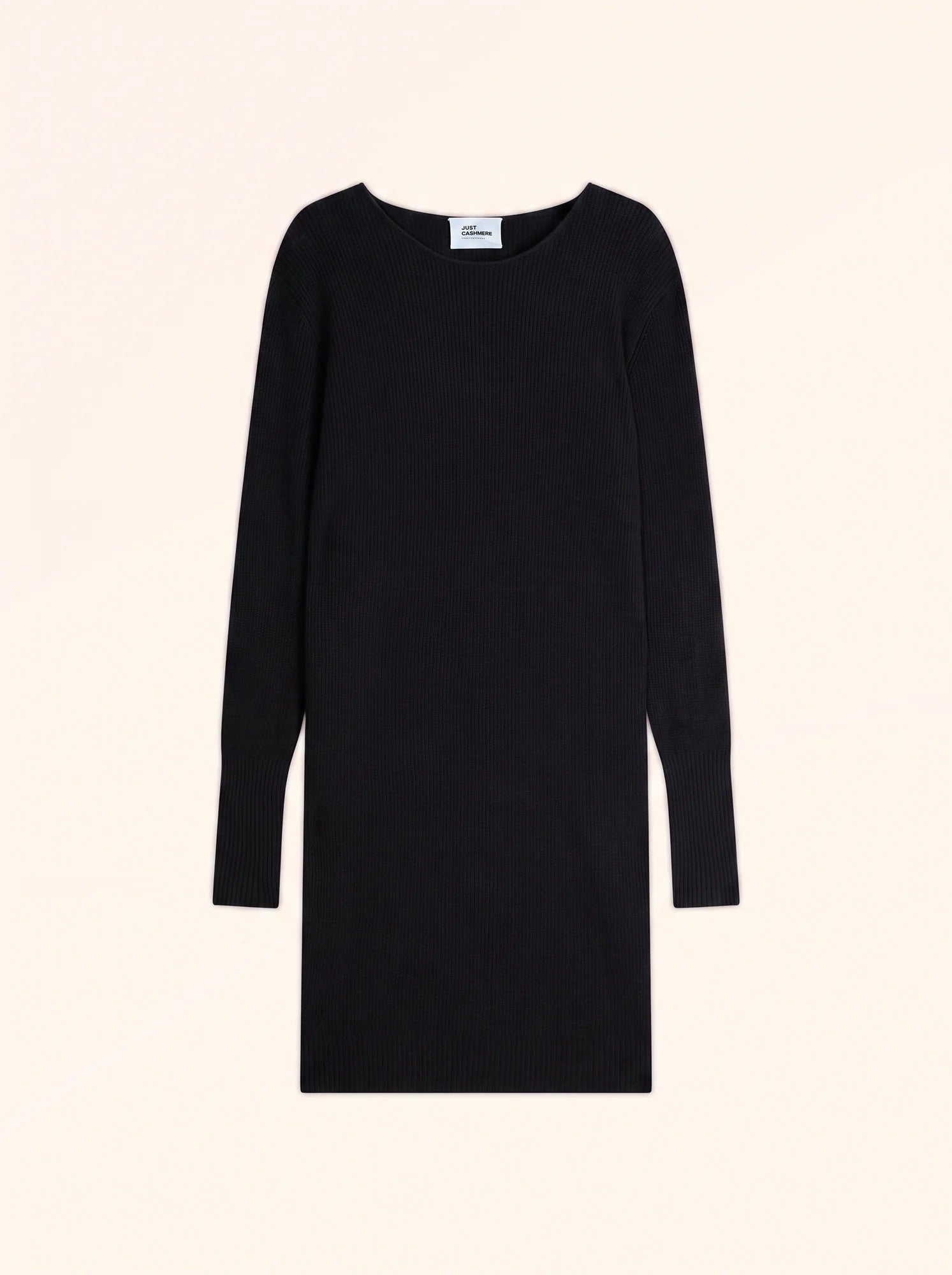AURÉLINE kleid rundhalsausschnitt schwarz